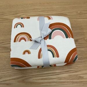 PIPERMOON Modern Rainbow Swaddle Blanket 42” x 54”
